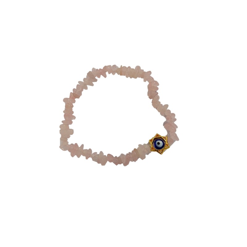 ROSE QUARTZ EVIL EYE